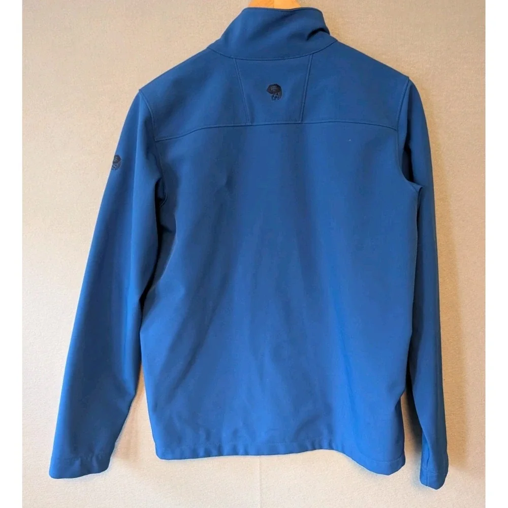 Mountain Hard Wear Men‎ Small Polar Tek Full Zip Softshell Jacket Nightfall Blue